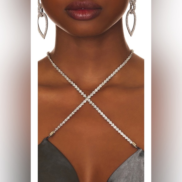 NWT REVOLVE MORE TO COME Talia Diamond Dress in Grey. Size Large - Picture 4 of 11